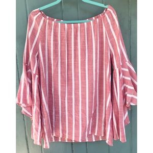 Pink stripe top